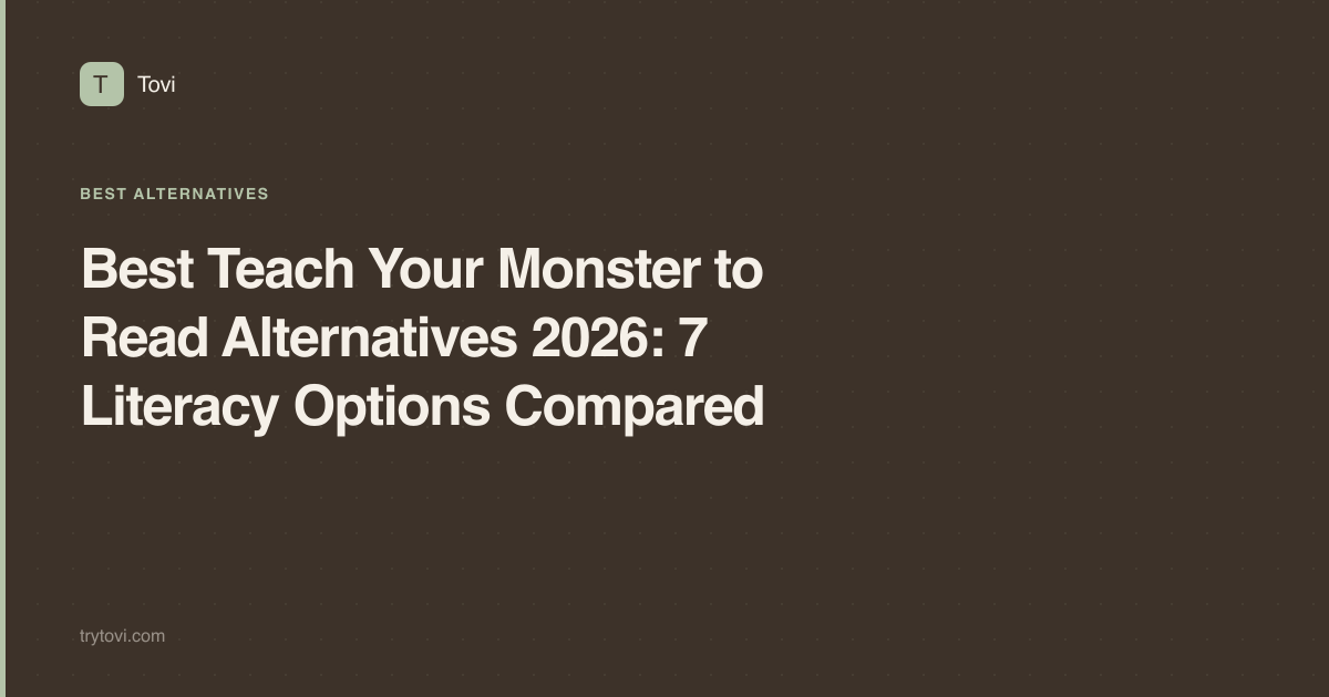 Best Teach Your Monster to Read Alternatives 2026: 7 Literacy Options Compared