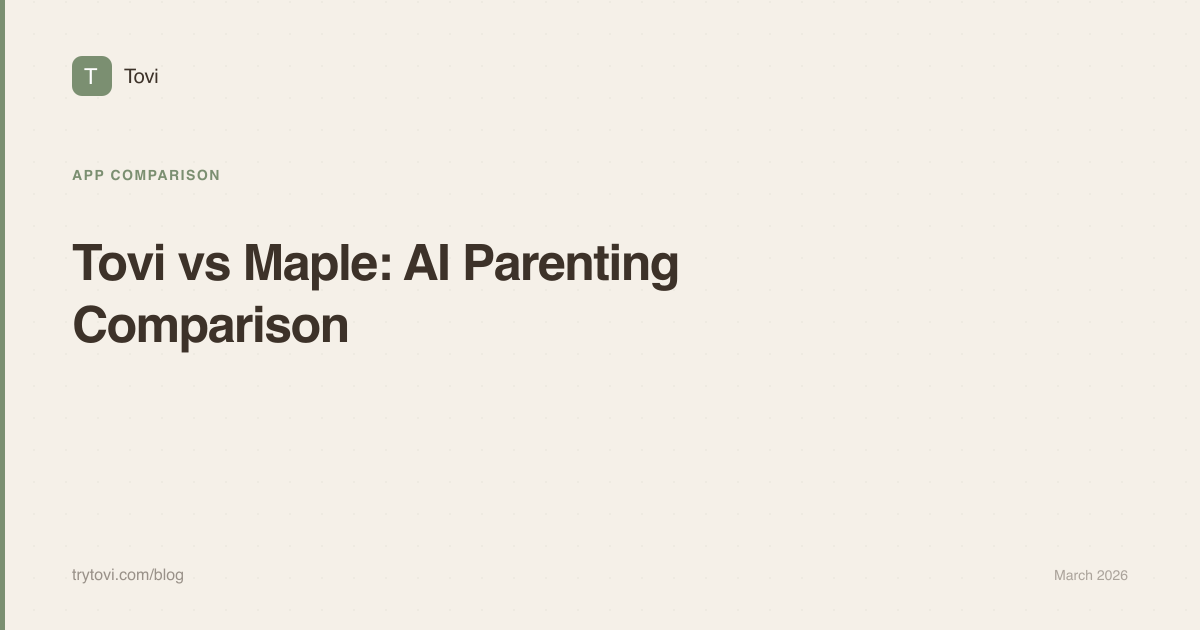 Tovi vs Maple: Family Assistant App Comparison